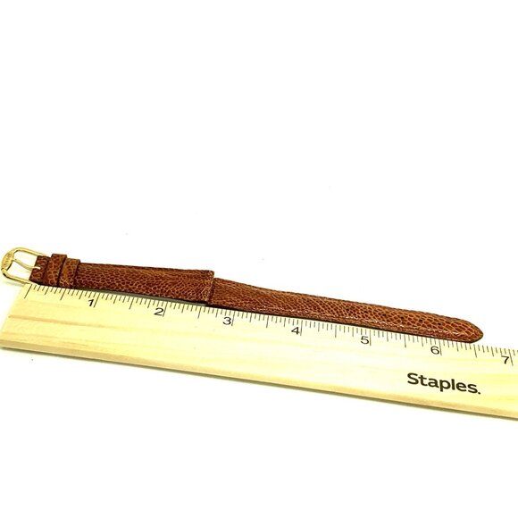 Tissot Women's Watch Swiss Replacement Band Brown Leather 14mm Lug Strap Buckle - Picture 3 of 9